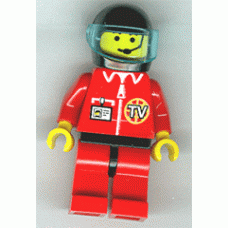 twn025 TV Logo in Globe on Red Jacket